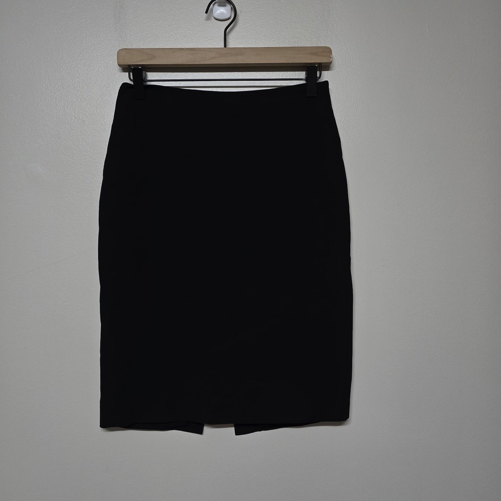 St Johns Cavier Women's Black Pencil Skirt Sz 2 Office Academia Quiet Luxury